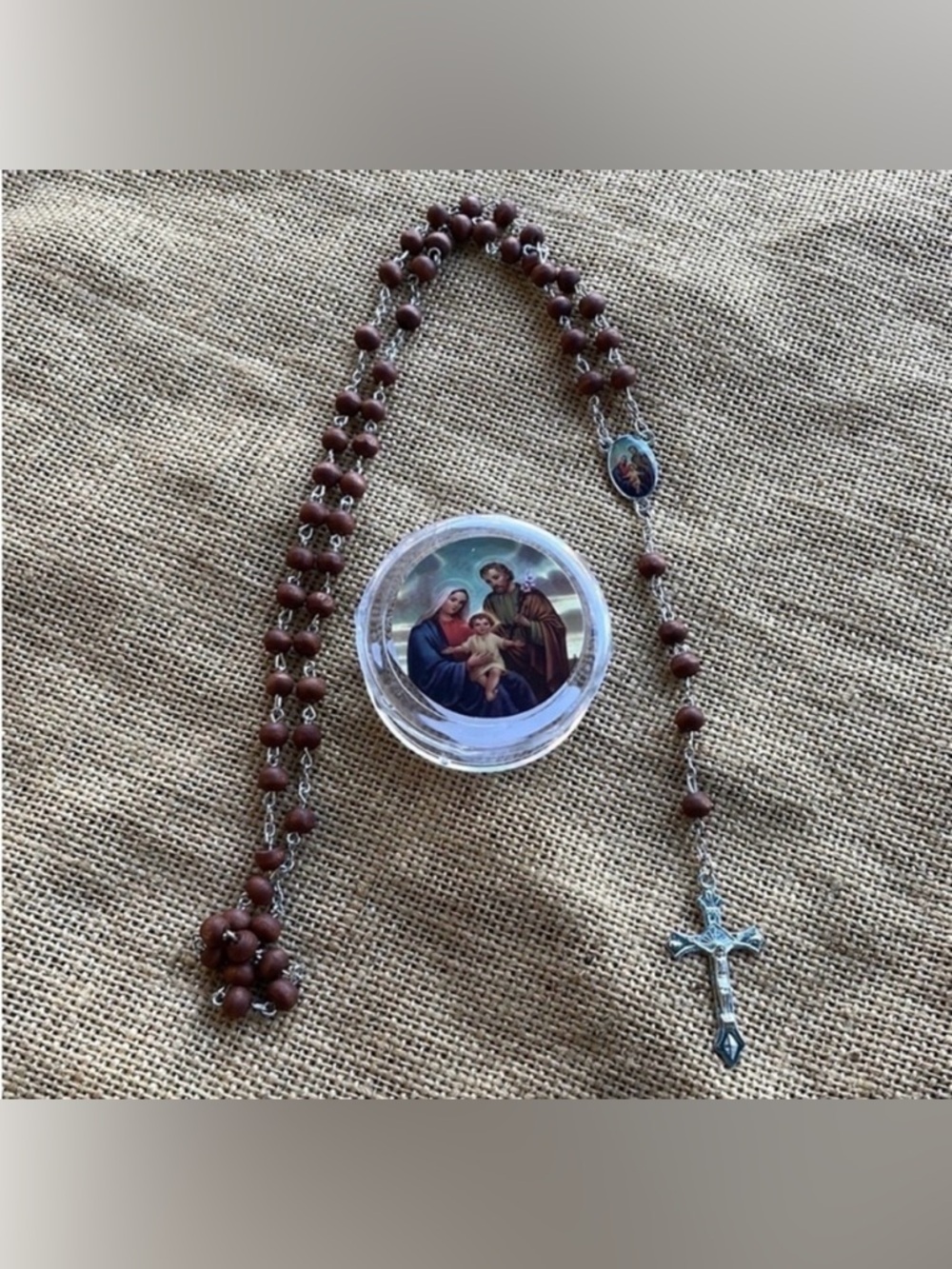 Holy Family Joseph Mary Jesus Rosary rosary Catholic unisex Wooden New New